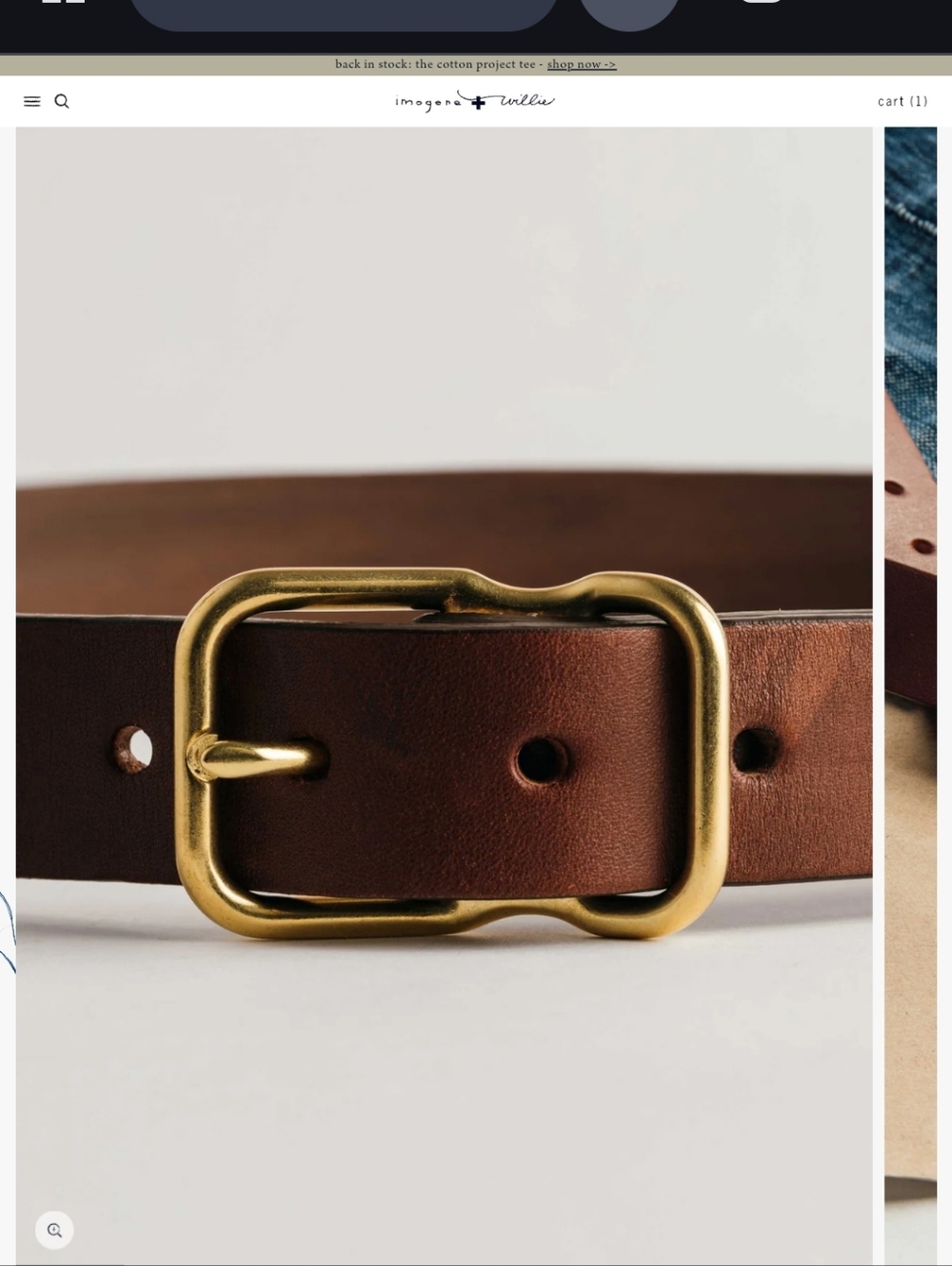 Emil Erwin Narrow Signature Belt 28